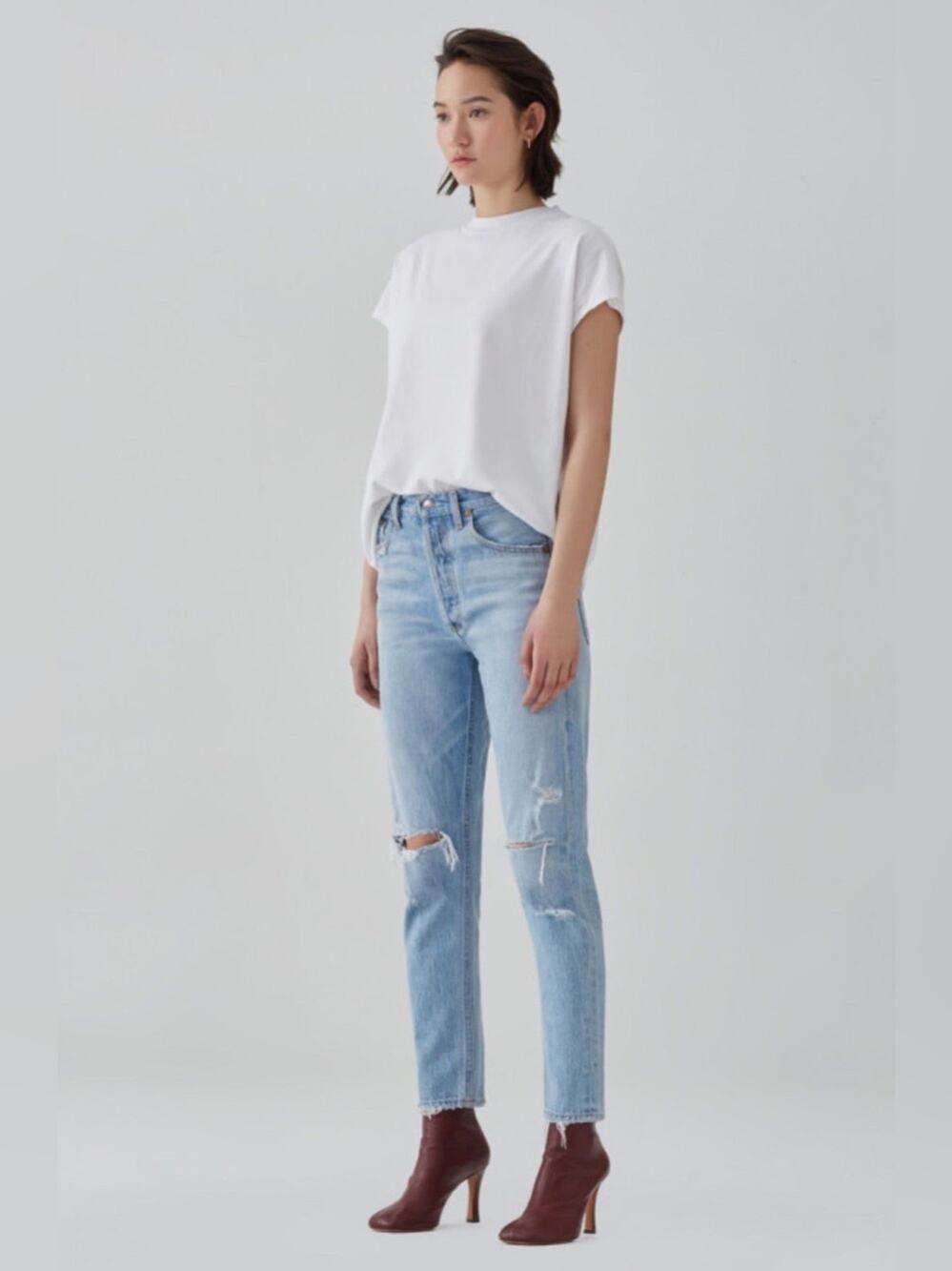 Agolde Jamie Hi Rise Classic Jean In Shakedown Size 25